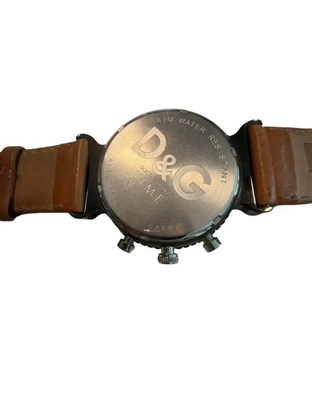 D&G Dolce & Gabbana Rhythm Chronograph Watch with Leather Strap